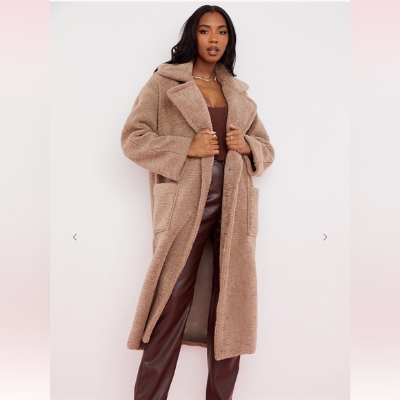 House of CB | Jackets & Coats | House Of Cb Haze Taupe Vegan
